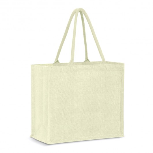 XL Colour Match Jute Totes White